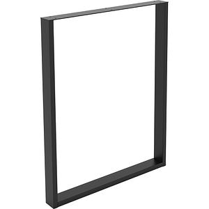 Picior masa stil industrial, 60 x 71 x 6 cm, rectangular, negru