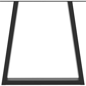 Picior masa stil industrial, 38 x 38.2 x 6 cm, trpapez, negru