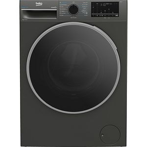 Masina de spalat rufe frontala BEKO B3WFU48415MB2ES, EnergySpin, SteamCure, 8 kg, 1400rpm, Clasa A, gri inchis