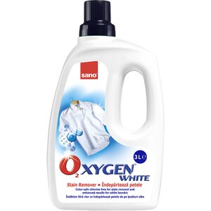 Solutie pentru indepartarea petelor SANO Oxygen White, 3 l