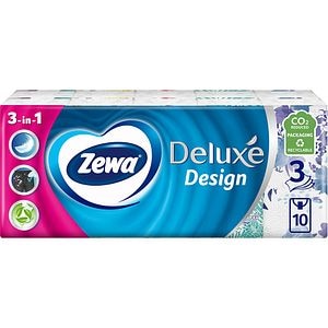 Servetele nazale ZEWA Deluxe Design, 3 straturi, 10 pachete
