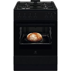 Aragaz ELECTROLUX LKG604013K, 4 arzatoare, Gaz, L 60 cm, Grill, Rotisor, negru