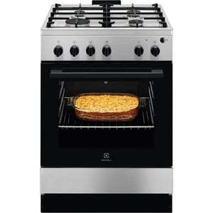 Aragaz ELECTROLUX LKG604013X, 4 arzatoare, Gaz, L 60 cm, Grill, Rotisor, inox