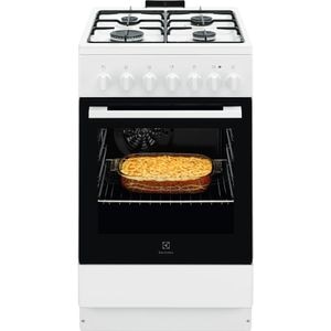 Aragaz ELECTROLUX LKK520032W, 4 arzatoare, Gaz + Electric, L 50 cm, Grill, alb