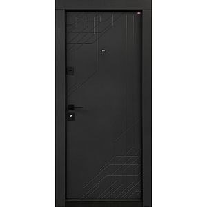 Usa exterior BELLA CASA BC220, fara geam, stanga, metal, 77 x 194 cm, antracit-alb