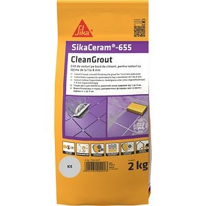 Chit de rosturi gresie si faianta Sika Ceram Clean Grout 655, ice, 2kg