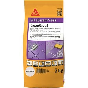 Chit de rosturi gresie si faianta Sika Ceram Clean Grout 655, pergamon, 2kg