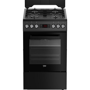 Aragaz BEKO FSM52330DAON, 4 arzatoare, Gaz + Electric, L 50 cm, Grill, antracit