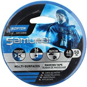 Banda multifunctionala NORTON Samurai, 48 mm x 50 m, hartie albastru