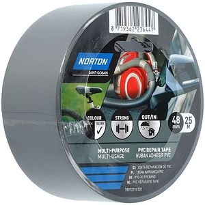 Banda NORTON, 48 mm x 30 m, PVC, gri inchis