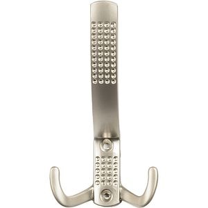 Cuier de perete REUNION INDUSTRIAL 7-C1047.31, 3 agatatoare, zamac, nichel lucios