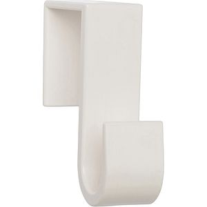 Cuier de perete REUNION INDUSTRIAL 7-C802.01, 1 agatatoare, ABS, alb