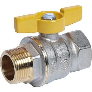 Robinet gaz fluture GIACOMINI R734GAX004, 3/4", alama