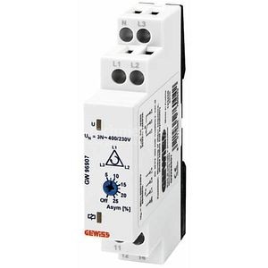 Releu supraveghere faze GEWISS GW96907, 4P, 400V, alb
