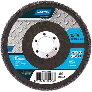 Disc lamelar frontal Norton, 115x22mm, P80