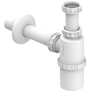 Sifon lavoar tip butelie, polipropilena, D 32mm, 1 1/4", alb