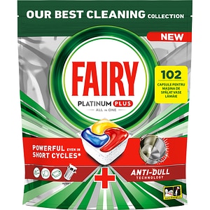 Detergent pentru masina de spalat vase FAIRY Platinum Plus, 102 capsule