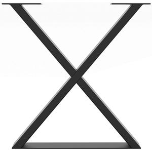 Picior masa stil industrial, 38 x 38.2 x 6 cm, negru