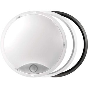 Aplica LED exterior Emos EM-ZM3231, 14W, 1100lm, 4000K, IP54, senzor de miscare, alb-negru