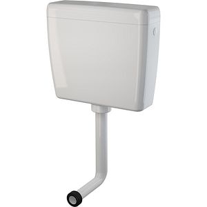 Rezervor WC suspendat ALCA A930-M-1/2, 44.2 x 12.7 x 39 cm, 8 l, alb