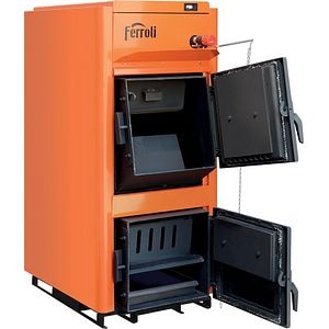 Cazan combutibil solid FERROLI FSB PRO25N, 25Kw, 50.5 x 102.5 x 118.5 cm