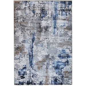 Covor living, albastru, polipropilena, 160 x 230 x 1.1 cm • Karacahan Ametis 