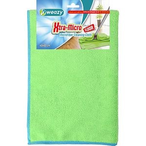 Laveta microfibra WEAZY Xtra-Micro Floor, 40 x 60 cm, verde
