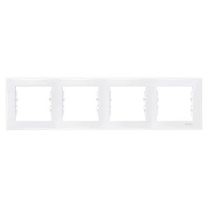 Rama cvadrupla orizontala SEDNA alb, SCHNEIDER ELECTRIC