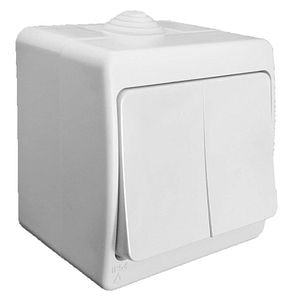 Intrerupator, aplicat, alb IP 54  Gunsan Antigron
