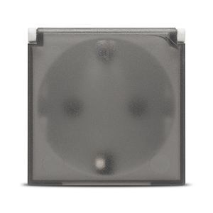 Priza Schuko Capac 2M Moda, alba • Elbi