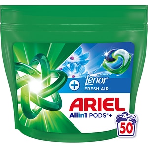 Detergent capsule ARIEL Allin1 PODS+ Touch of Lenor, Fresh Air, 50 spalari
