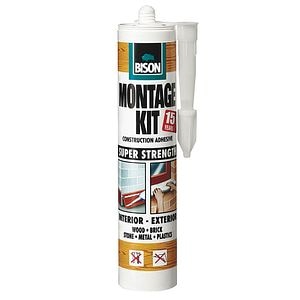 Adeziv pentru constructii, galben-ocru, 350 g  Bison Montage Kit Super Strength