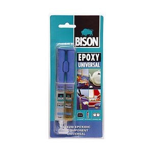Adeziv unviersal, transparent, 2 x 12 ml  Bison Epoxy Universal