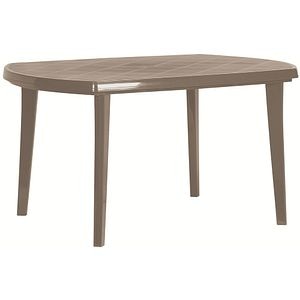 Masa terasa KETER Elise, polipropilena, 6 locuri, 137 x 90 x 73 cm, bej