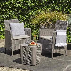 Set mobilier gradina KETER Trenton, polipropilena, 3 piese, bej