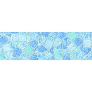 Autocolant 0.675 x 2 m, mozaic albastru