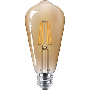 Bec LED decorativ, Filament Philips, 4W, E27, 2500K, auriu