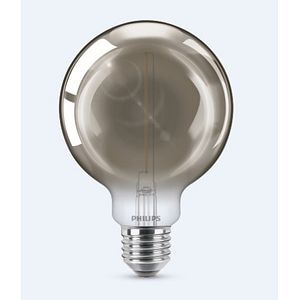 Bec LED decorativ, Filament Philips, 2W, E27, 1800 K, fumuriu