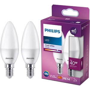Set 2 becuri LED PHILIPS 8719514310131, E14, 5W, 470lm, lumina neutra