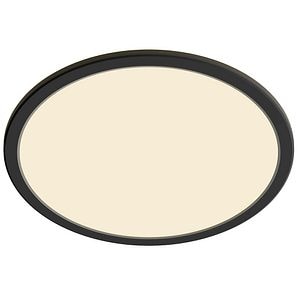 Plafoniera LED PHILIPS Super Slim 8719514327207, 15W, 1300lm, lumina calda, negru