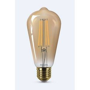 Bec LED decorativ, dimabil Philips, 5.8W, E27, 2200K, auriu