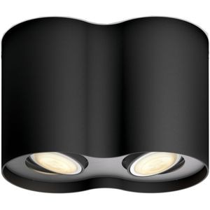 Spot LED smart PHILIPS HUE Pillar, 2 x 5W, 700lm, IP20, negru