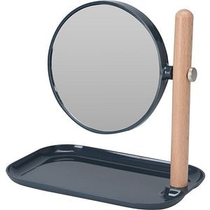 Oglinda cosmetica CY4654816, suport lemn, 2 fete