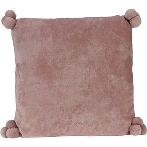 Perna decorativa Pompoms, 40 x 40 cm, bej-roz