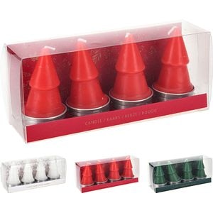 Set lumanari Bradut, 7 cm, 4 bucati, multicolor