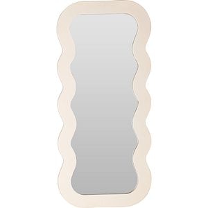 Oglinda decorativa Koopman, 38.5 x 81 cm, crem-alb