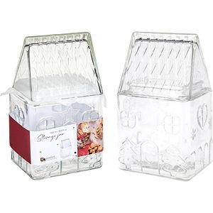 Borcan in forma de casuta de Craciun, 1500 ml