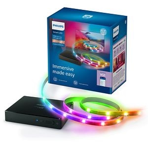 HDMI Sync Box cu banda LED RGBIC pentru TV 40-50" PHILIPS 8721103159267, Wi-Fi, WiZ, 4K 60Hz, 3.4 m