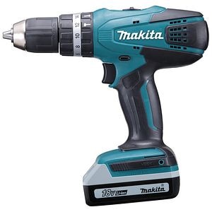 Masina de insurubat si gaurit, cu percutie, acumulator 2 x 1.3 Ah, 24 Nm• Makita