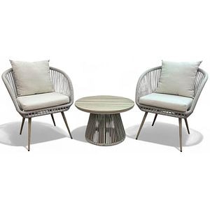 Set mobilier gradina HOME DECOR, 3 piese, bej